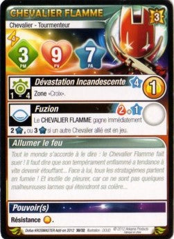 Chevalier Flamme [Krosmaster avec carte FR] - Krosmaster - OCCASION