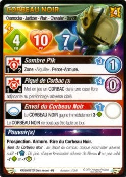 Corbeau Noir [Krosmaster avec carte FR] - Krosmaster - OCCASION