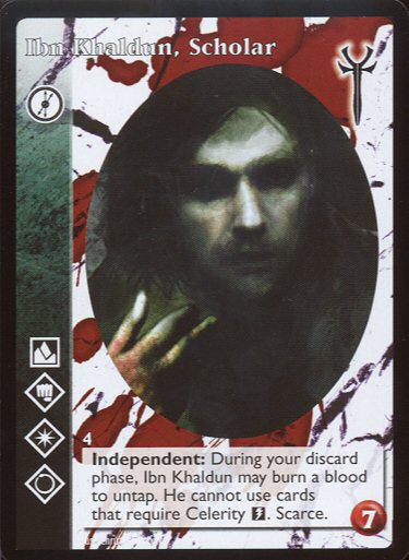 Ibn Khaldun, Scholar [LoB set] - VTES CCG