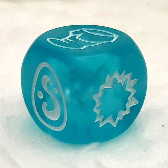 Dé transparent bleu [Dé Krosmaster]