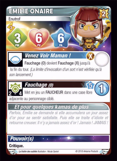 Emilie Onaire [Krosmaster avec carte FR] - Krosmaster - OCCASION