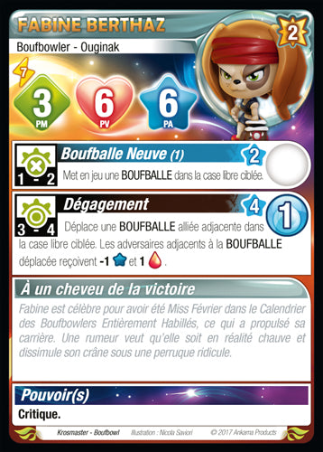 Fabine Berthaz [Krosmaster avec carte ES] - Krosmaster - OCCASION