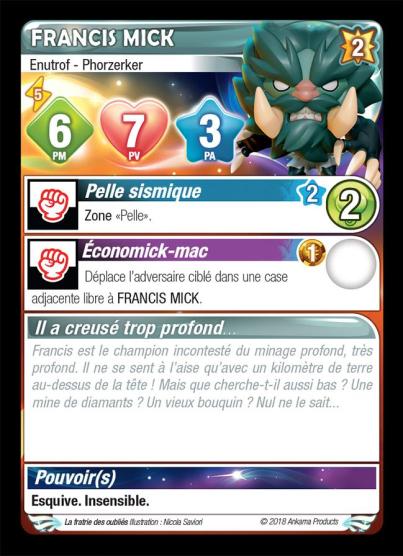 Francis Mick [Krosmaster avec carte FR] - Krosmaster - OCCASION