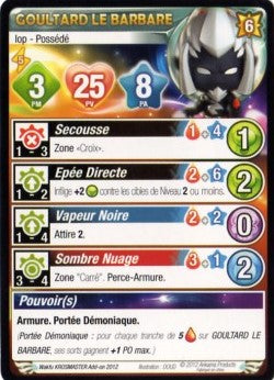 Goultard le Barbare [Krosmaster avec carte FR] - Krosmaster - OCCASION