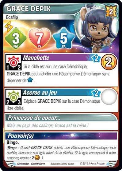 Grace Depik [Krosmaster avec carte FR] - Krosmaster - OCCASION