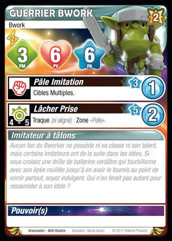 Guerrier Bwork [Krosmaster avec carte FR] - Krosmaster - OCCASION