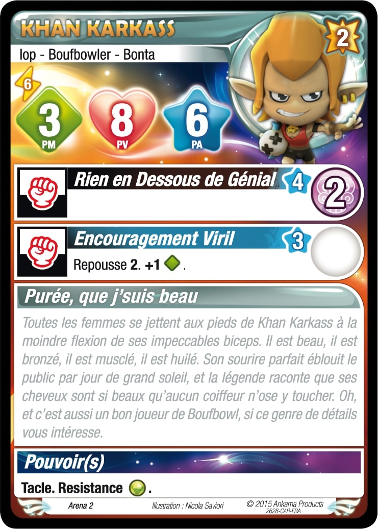 Khan Karkass [Krosmaster avec carte FR] - Krosmaster - OCCASION