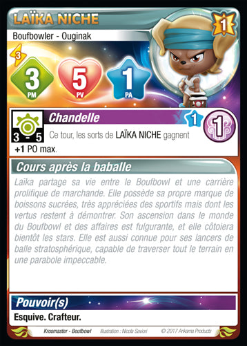 Laïka Niche [Krosmaster avec carte FR] - Krosmaster - OCCASION