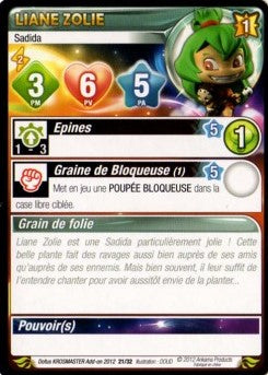 Liane Zolie [Krosmaster avec carte FR] - Krosmaster - OCCASION