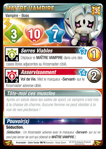 Maître Vampire [Krosmaster avec carte FR] - Krosmaster - OCCASION