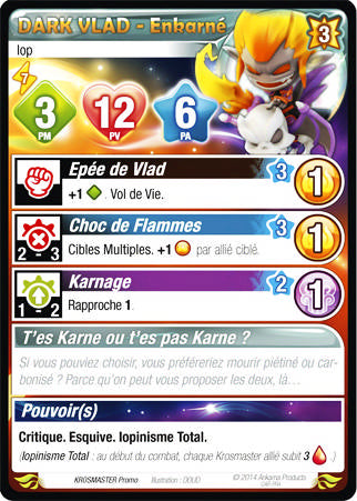 Monture Dark Vlad - Enkarné [Krosmaster avec carte EN]