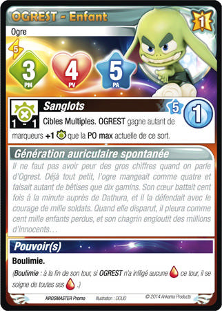 Ogrest - Enfant [Krosmaster avec carte EN] - Krosmaster - OCCASION