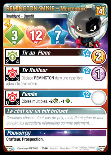 Remington Smisse - Mercenaire [Krosmaster avec carte ES] - Krosmaster - OCCASION