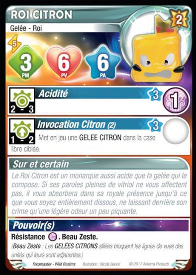 Roi Citron [Krosmaster avec carte FR] - Krosmaster - OCCASION