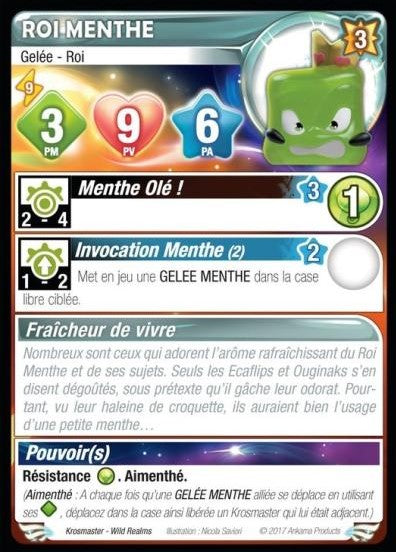 Roi Menthe [Krosmaster avec carte FR] - Krosmaster - OCCASION