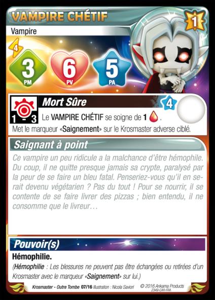 Vampire Chétif [Krosmaster avec carte FR] - Krosmaster - OCCASION