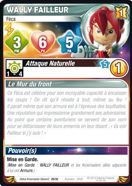 Wally Failleur [Krosmaster avec carte FR] - Krosmaster - OCCASION