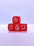 Set 4 dés de couleur Rouge [Krosmaster]
