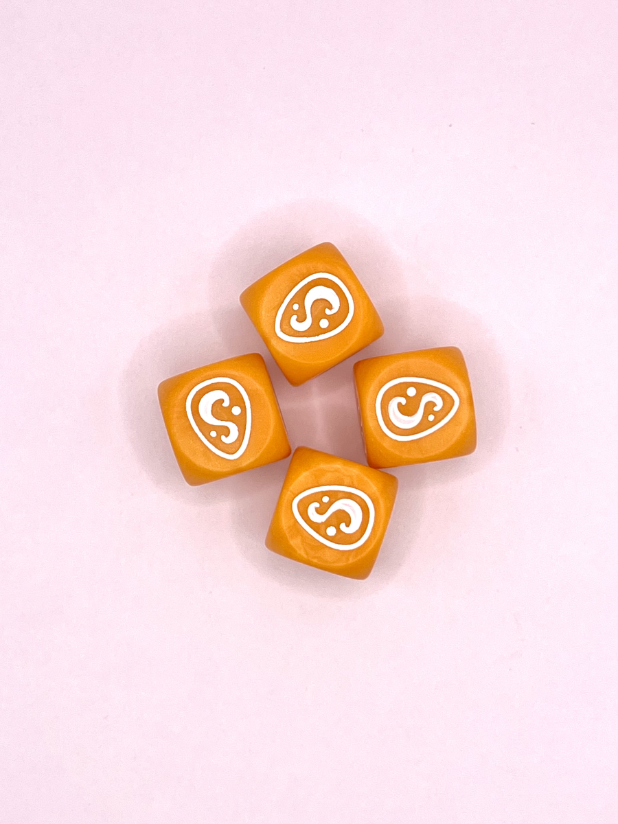 Set 4 dés de couleur Orange [Krosmaster]