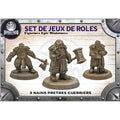 Figurines JdR à peindre - set de 3 nains pretres guerriers - Epic Miniatures - OCCASION