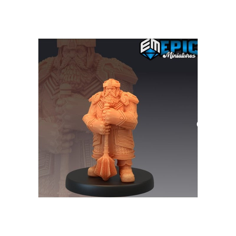 Figurines JdR à peindre - set de 3 nains pretres guerriers - Epic Miniatures - OCCASION