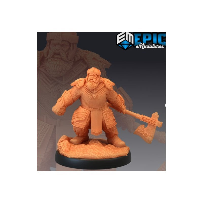 Figurines JdR à peindre - set de 3 nains pretres guerriers - Epic Miniatures - OCCASION