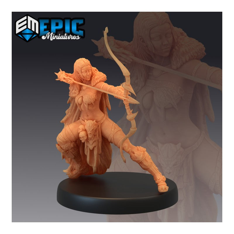 Figurines JdR à peindre - Set de Jeu de rôles : 3 Humaines Guerrières Barbares - Epic Miniatures - OCCASION