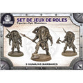 Figurines JdR à peindre - set de 3 humains barbares - Epic Miniatures - OCCASION