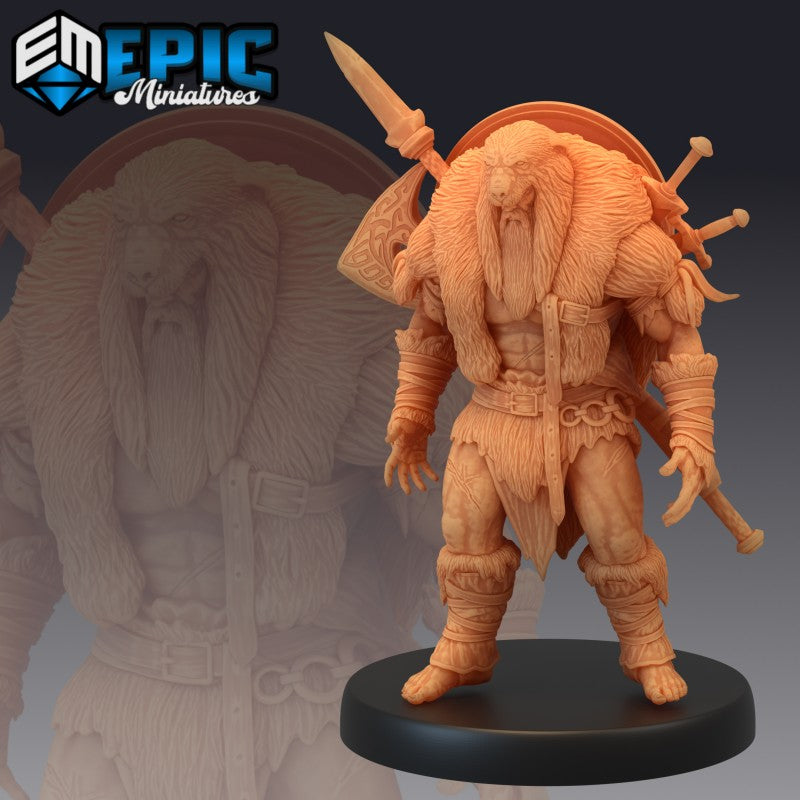 Figurines JdR à peindre - set de 3 humains barbares - Epic Miniatures - OCCASION