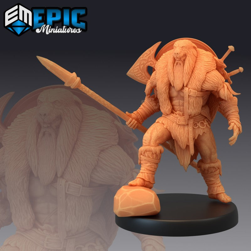 Figurines JdR à peindre - set de 3 humains barbares - Epic Miniatures - OCCASION