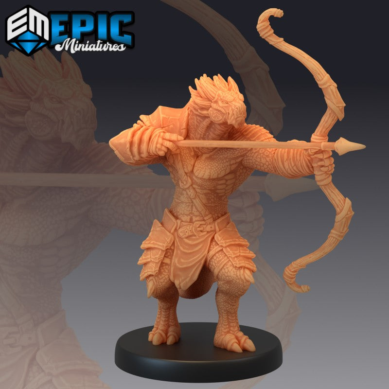 Figurines JdR à peindre - Set de jeu de rôles : 3 Drakeides Guerriers barbares - Epic Miniatures - OCCASION
