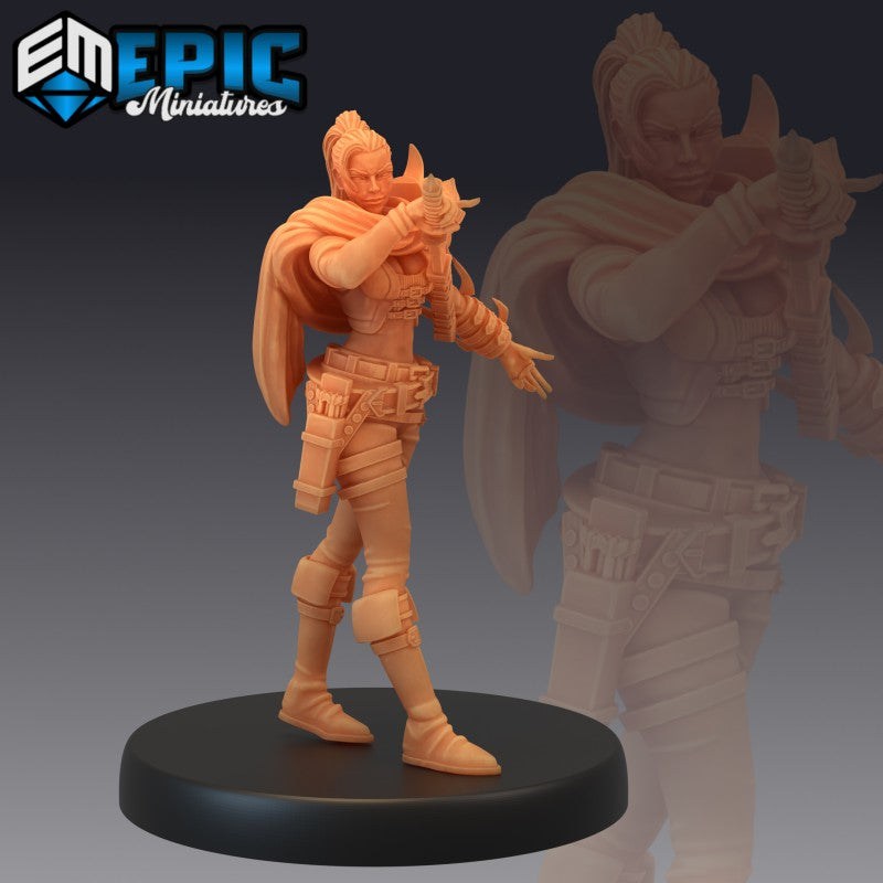 Figurines JdR à peindre - Set de jeu de rôles : 3 Humaines Roublardes - Epic Miniatures - OCCASION