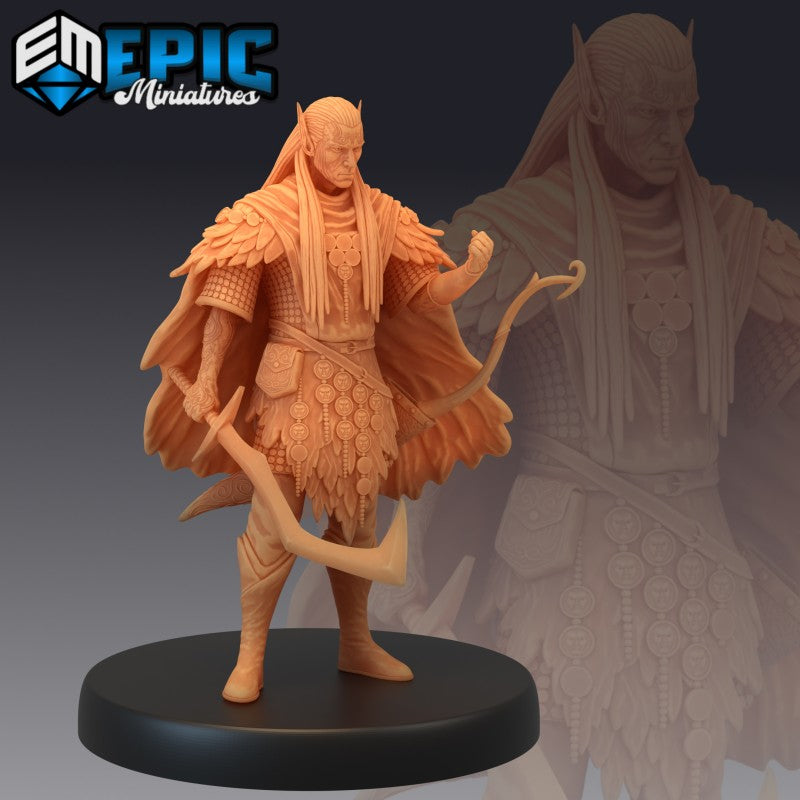 Figurines JdR à peindre - Set de jeu de rôles : 3 Elfes Rodeurs - Epic Miniatures - OCCASION