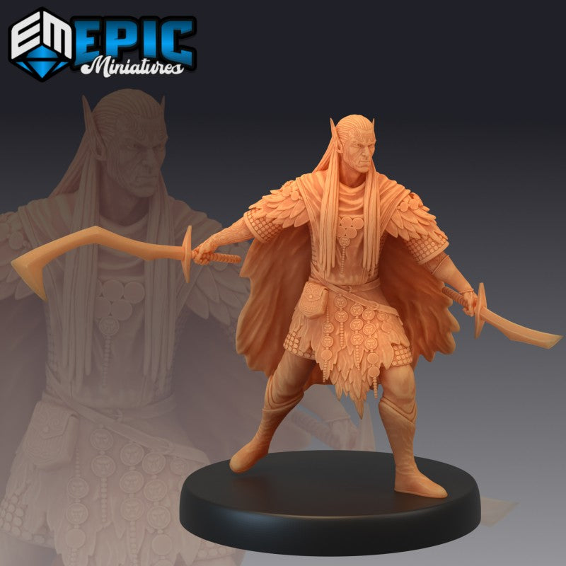 Figurines JdR à peindre - Set de jeu de rôles : 3 Elfes Rodeurs - Epic Miniatures - OCCASION