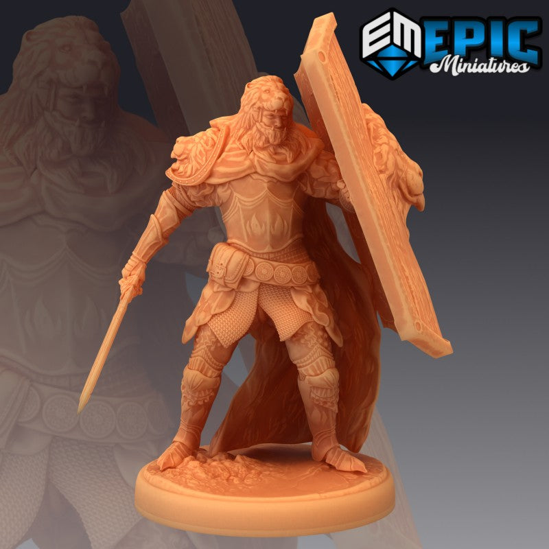 Figurines JdR à peindre - Set de jeu de rôles : 3 Humains Guerriers