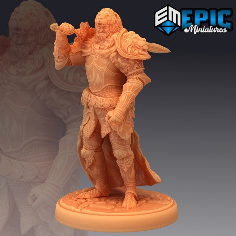 Figurines JdR à peindre - Set de jeu de rôles : 3 Humains Guerriers