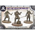 Figurines JdR à peindre - Set de jeu de rôles : 3 Humains Bardes Roublards