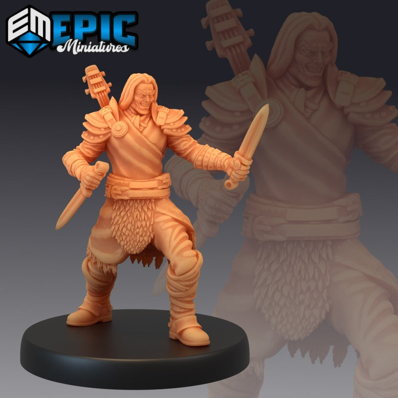 Figurines JdR à peindre - Set de jeu de rôles : 3 Humains Bardes Roublards