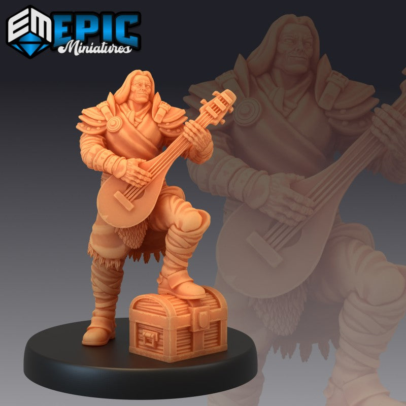 Figurines JdR à peindre - Set de jeu de rôles : 3 Humains Bardes Roublards