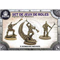 Figurines JdR à peindre - Set de jeu de rôles : 3 Humains Moines - Epic Miniatures - OCCASION
