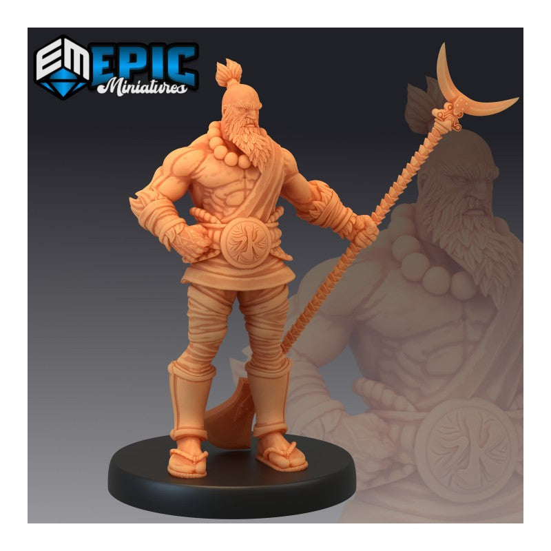 Figurines JdR à peindre - Set de jeu de rôles : 3 Humains Moines
