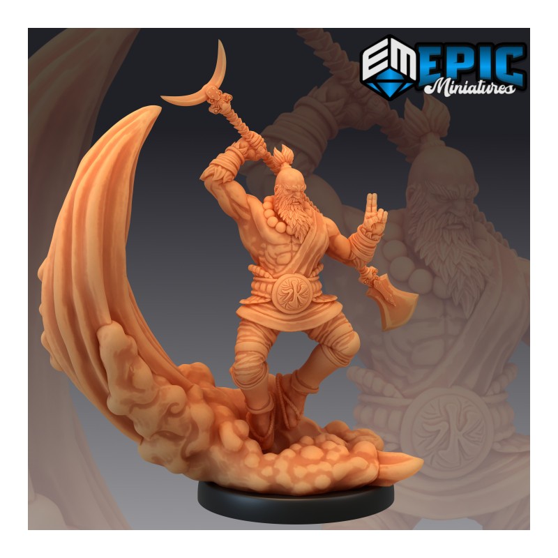 Figurines JdR à peindre - Set de jeu de rôles : 3 Humains Moines
