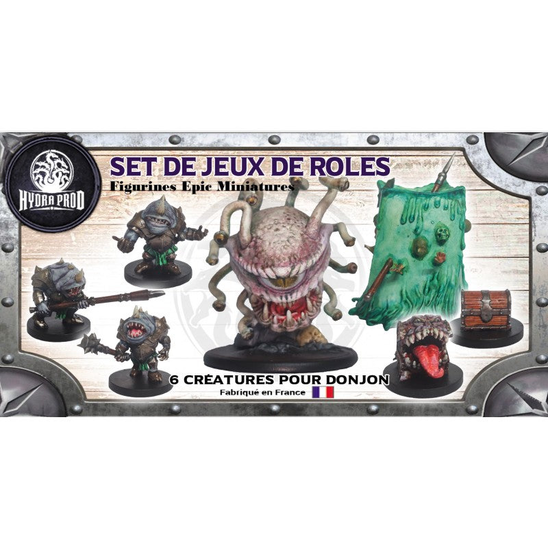 Figurines JdR à peindre - 1 Essaim d'araignées avec Drider - Epic Miniatures - OCCASION