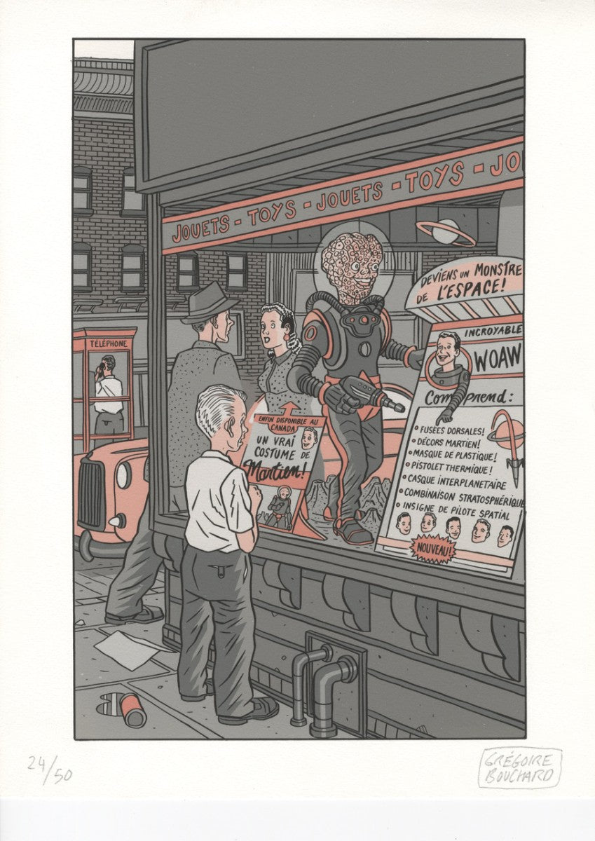Affiche Bouchard – Vers les mondes lointains