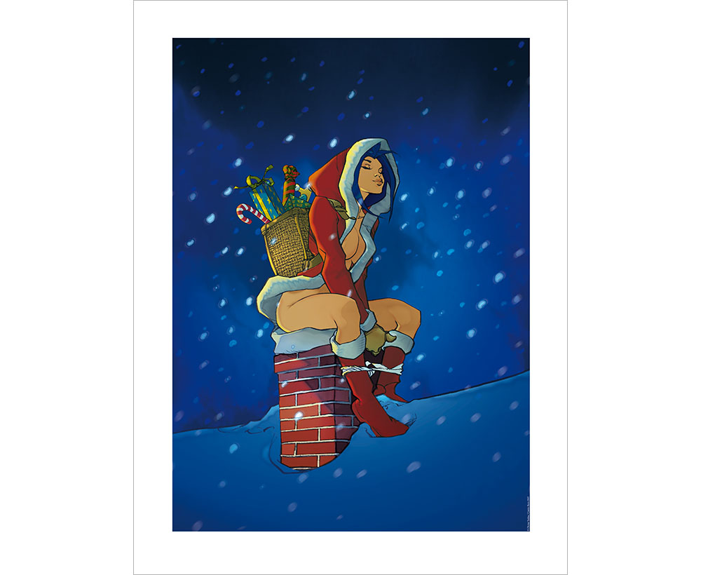 Affiche Vatine – Pin-up de Noël