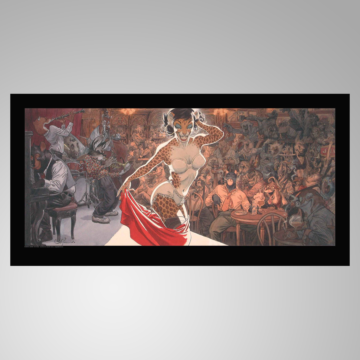 Affiche d’art Guarnido – Jazz N’ Fun’s Club - BLACKSAD