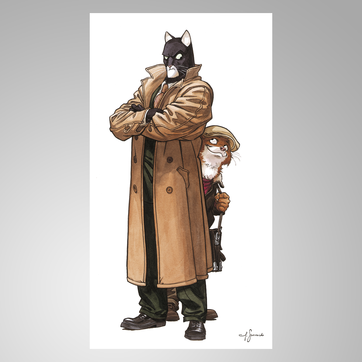 Affiche d’art Guarnido – John & Weekly - BLACKSAD