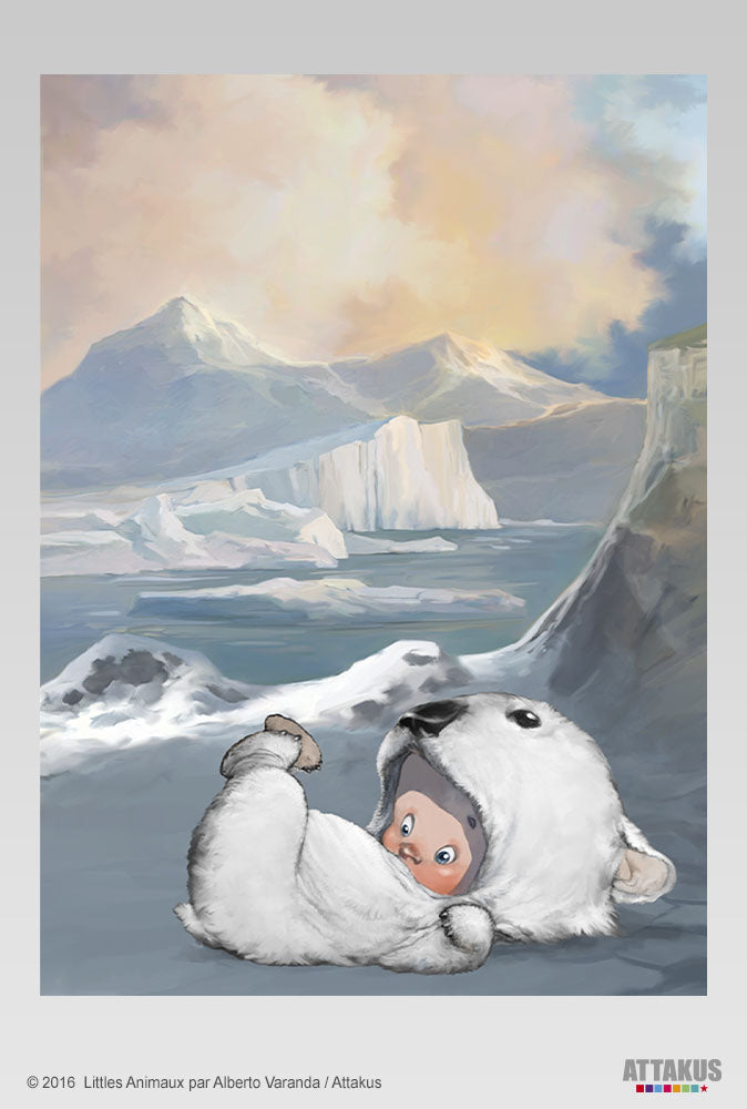 Grande carte Petit Ours polaire