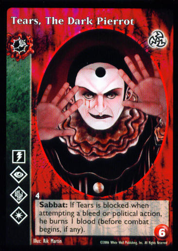 Tears, The Dark Pierrot [Third set] - VTES CCG