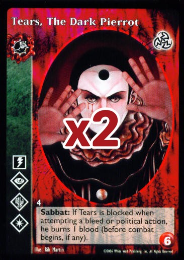 Tears, The Dark Pierrot [Third set] - VTES CCG
